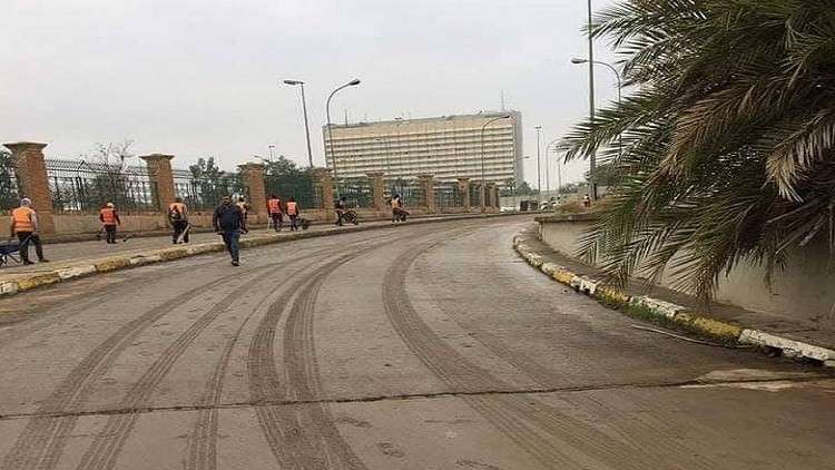 بالصور.. فتح أول شوارع المنطقة الخضراء قرب سفارة الرياض وسط بغداد