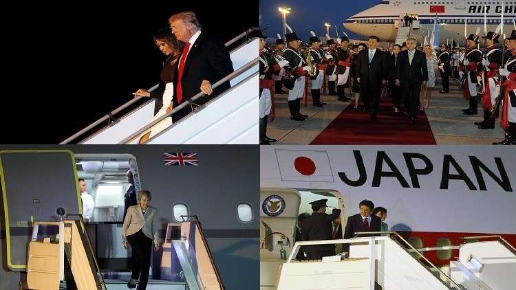 بالفيديو.. توافد قادة G20 إلى الأرجنتين