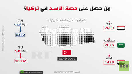 من حصل على حصة الأسد في تركيا؟