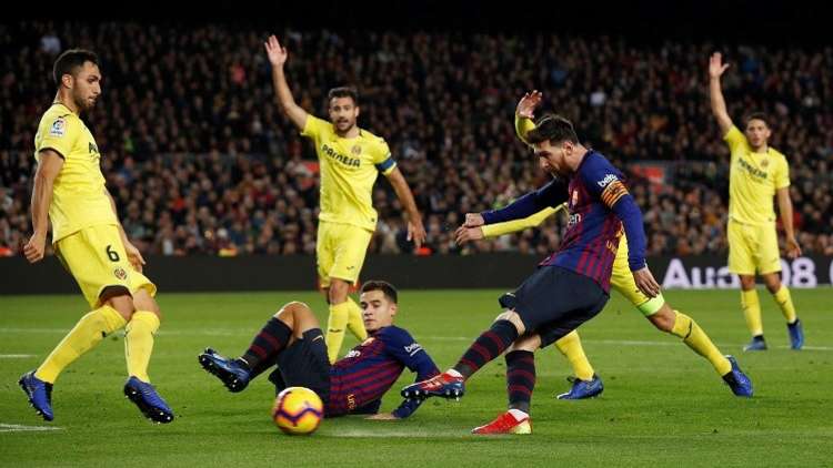 بالفيديو.. برشلونة يغرق الغواصات الصفراء