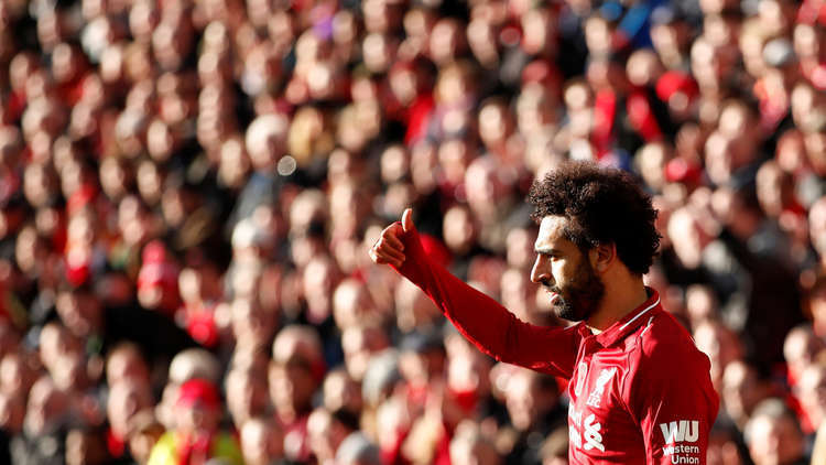 ليفربول محتفلا بانجازه الجديد: همتك رصاص يا صلاح