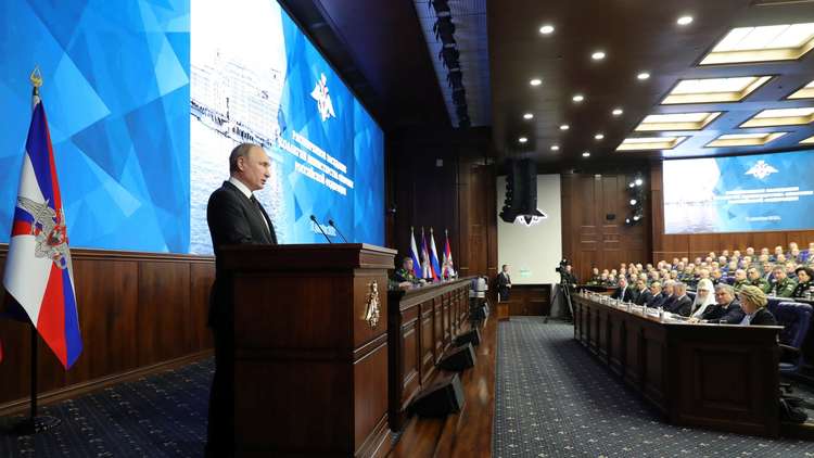 بوتين: لا مانع لانضمام أطراف أخرى لمعاهدة الصواريخ وخروج واشنطن سيهدد هيكلية الأمن الدولي