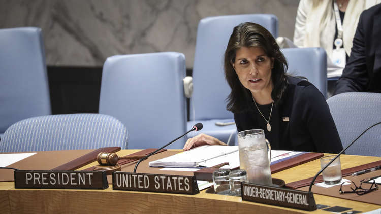 هايلي: العرب لا يهتمون بمصالح الفلسطينيين وصفقة القرن يصفها عباس بـ "صفعة القرن"