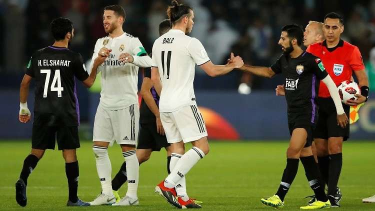 بالفيديو.. ريال مدريد يكرم لاعبي العين 