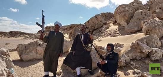 قبائل من صعيد مصر تشارك في تمشيط الجبال بحثا عن المسلحين (صور)