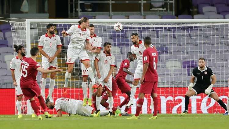 العنابي القطري يهزم نظيره اللبناني في كأس آسيا 2019 (فيديو)