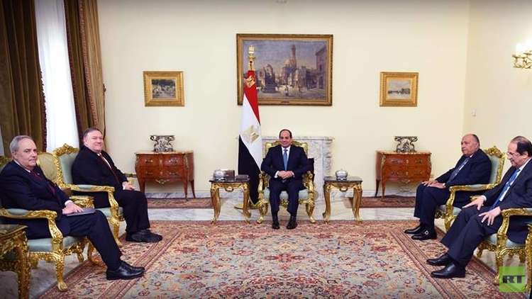 بومبيو يشيد بالحريّة الدينية في مصر
