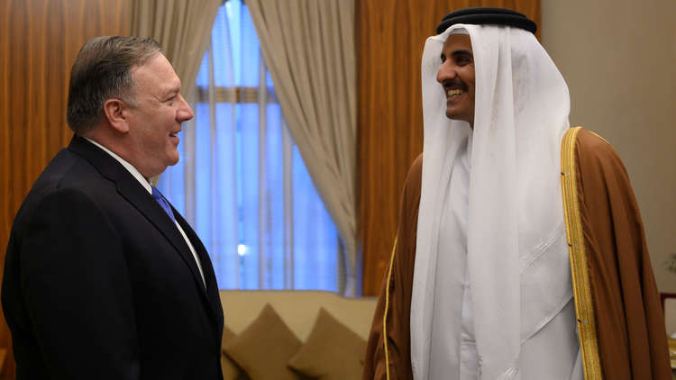 بومبيو "يشكر" أمير قطر ويصل السعودية للقاء بن سلمان