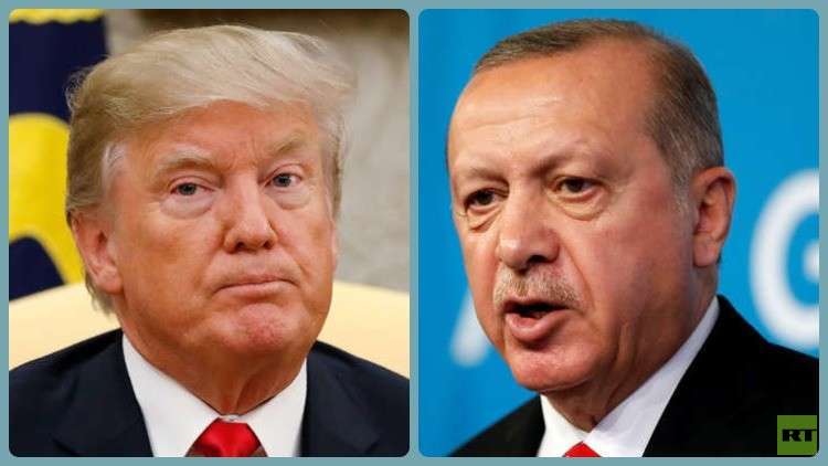 أردوغان يبلغ ترامب استعداد تركيا لتولي حفظ الأمن في منبج السورية