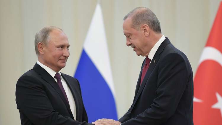بوتين يستقبل أردوغان في موسكو