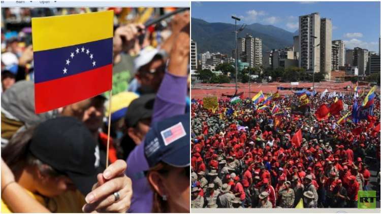 مسيرات في فنزويلا بين مؤيدة لمادورو وأخرى لغوايدو