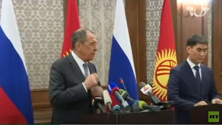 بيشكيك: لافروف بحث مع جينبيكوف التحضير لزيارة بوتين إلى قرغيزستان