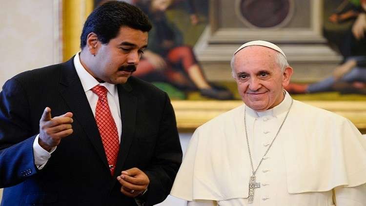 مادورو يستعين بالبابا فرنسيس 