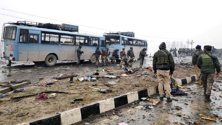 بعد هجوم أوقع 44 قتيلا في كشمير.. الهند تطالب باكستان بالتوقف عن دعم الإرهابيين 
