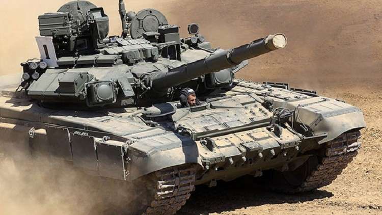 فيديو لاختبار دبابة T-90MS الحديثة