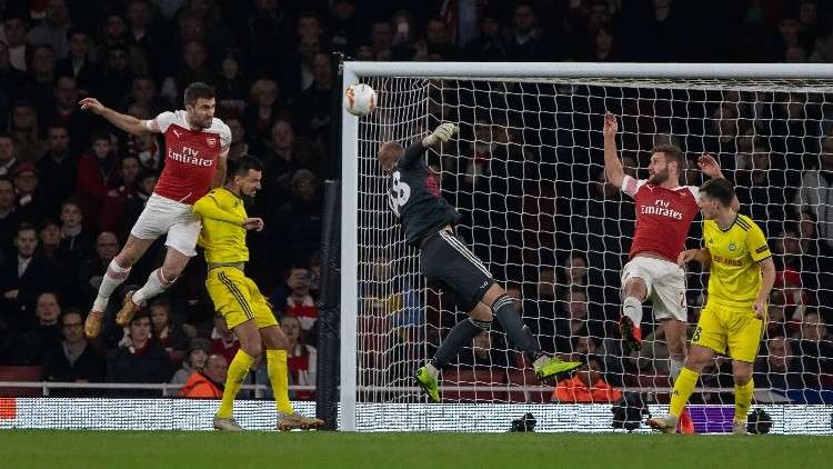 أرسنال يجتاز عقبة باتي البيلاروسي في الدوري الأوروبي