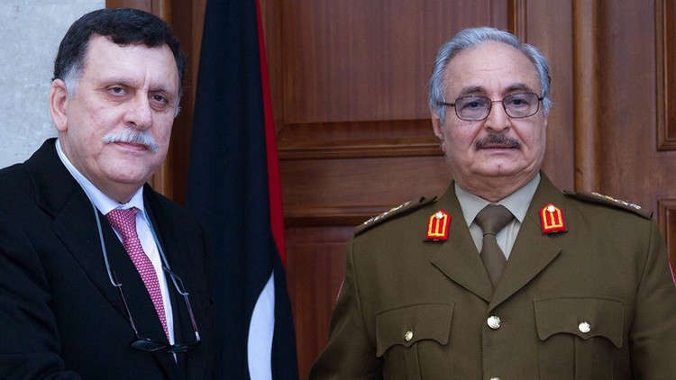 اجتماع متوقع بين السراج وحفتر في أبوظبي لحل مسألة حقل الشرارة الليبي
