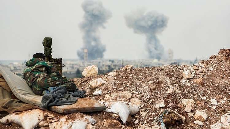 الجيش السوري يقصف مواقع للنصرة في أطراف خان شيخون جنوب إدلب