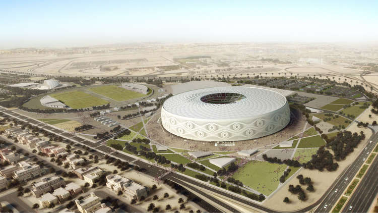 حريق في أحد ملاعب كأس العالم في قطر