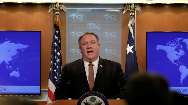 بومبيو يحمل إيران مسوؤلية الهجمات على إسرائيل من غزة