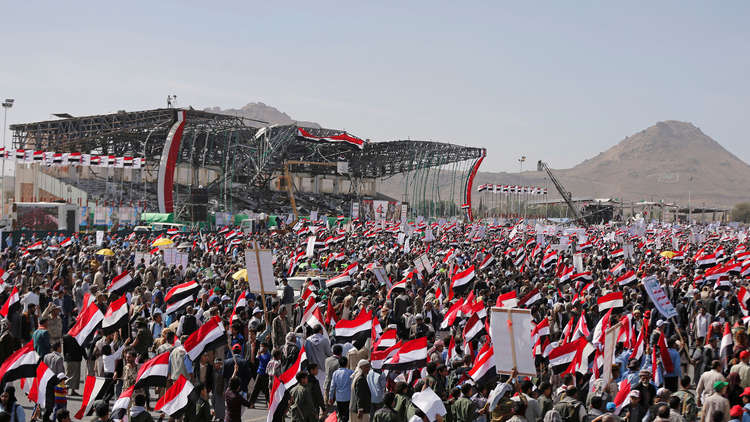 مسيرات في صنعاء تزامنا مع مرور 4 سنوات على بدء التحالف العربي عملياته العسكرية