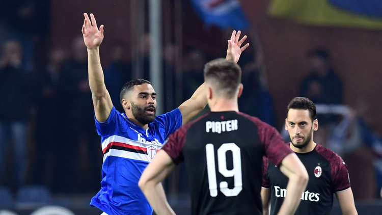 سامبدوريا يسقط ميلان في "الكالتشيو"
