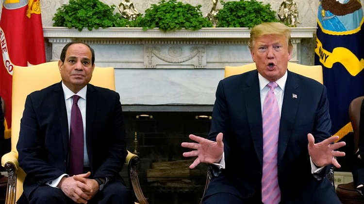 ترامب خلال لقائه السيسي: تقدم كبير في مكافحة الإرهاب وما حدث لمصر رائع جدا