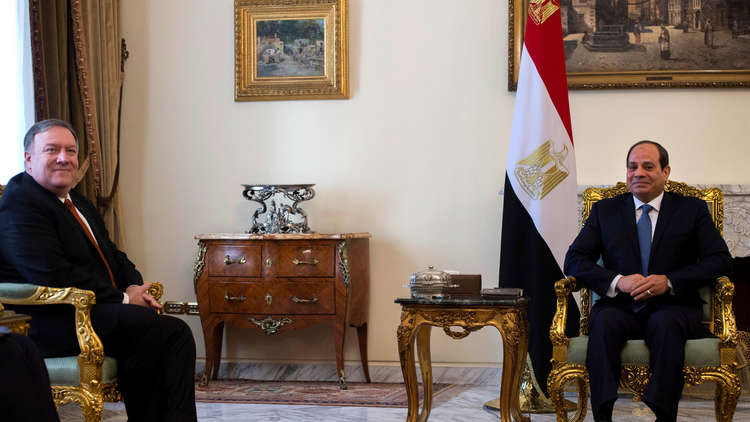 بومبيو: لا أود استخدام صفة الظالم بحق السيسي لكن سنطالبه بتحسين حالة حقوق الإنسان
