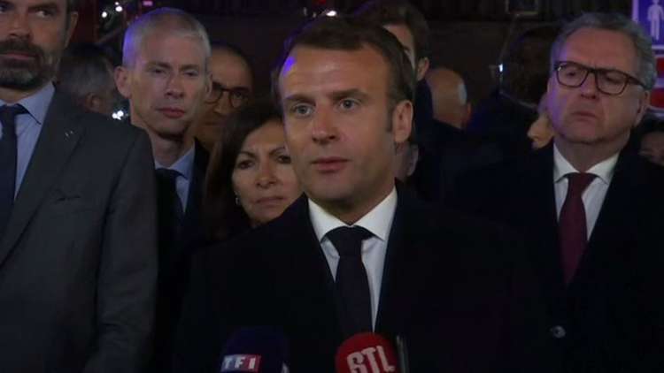 ماكرون من أمام كاتدرائية نوتردام: تسنى لنا تجنب الأسوأ