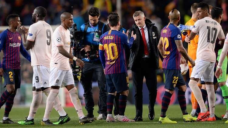 سولشاير: ميسي وراء خروجنا من دوري أبطال أوروبا