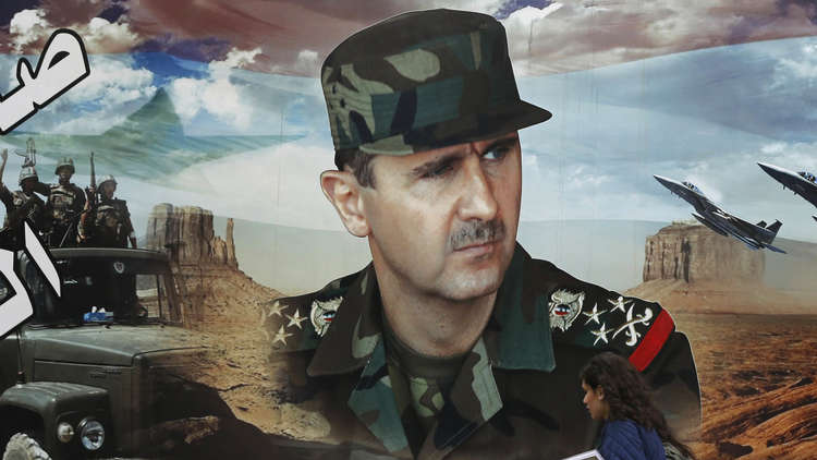 آخر مقولة للأسد تظهر في الواجهة!
