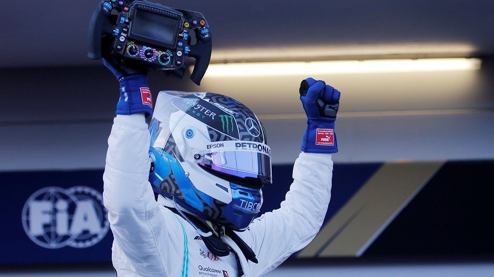 بوتاس يتوج بلقب سباق فورمولا1 في أذربيجان ويسترد الصدارة 