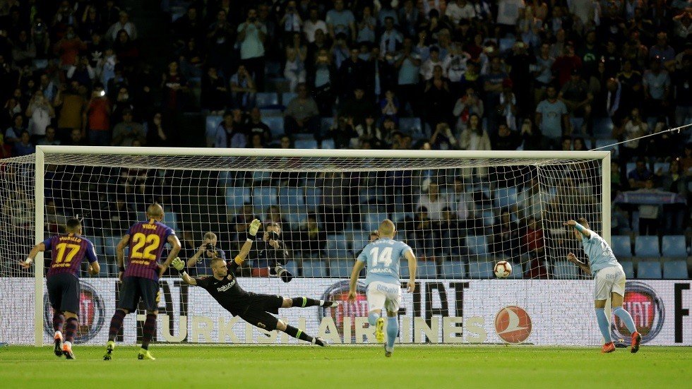 بالفيديو.. برشلونة يسقط أمام سيلتا فيغو