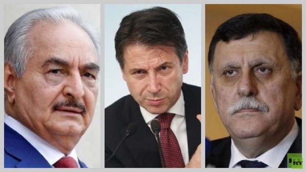 بعد لقائه السراج في روما.. كونتي يسعى للقاء المشير حفتر في القريب العاجل