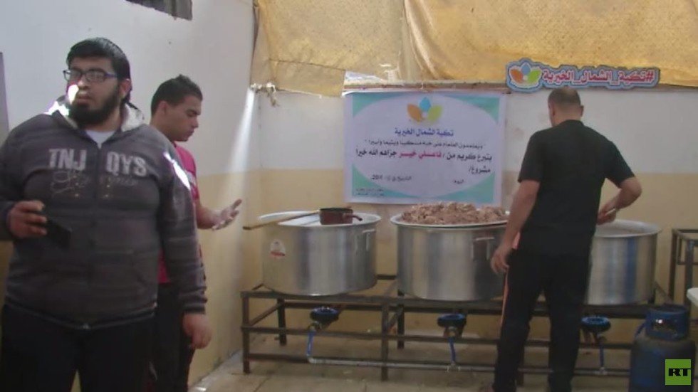 تكية الشمال.. المساعدات تصل لفقراء غزة