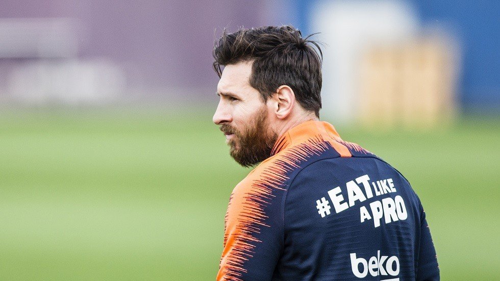 شاهد.. تدريبات برشلونة بعيون ميسي