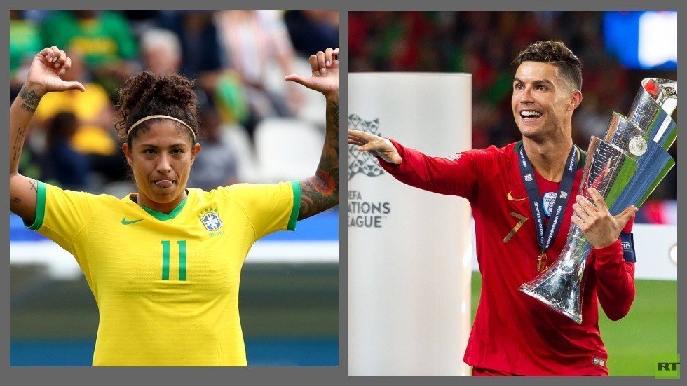 كريستياني البرازيلية تدخل التاريخ بإزاحة كريستيانو رونالدو عن عرشه