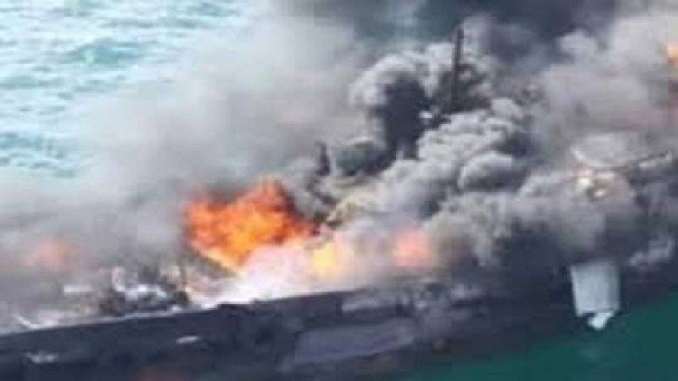 انفجار داخل منصة إيرانية لاستخراج الغاز في مياه الخليج