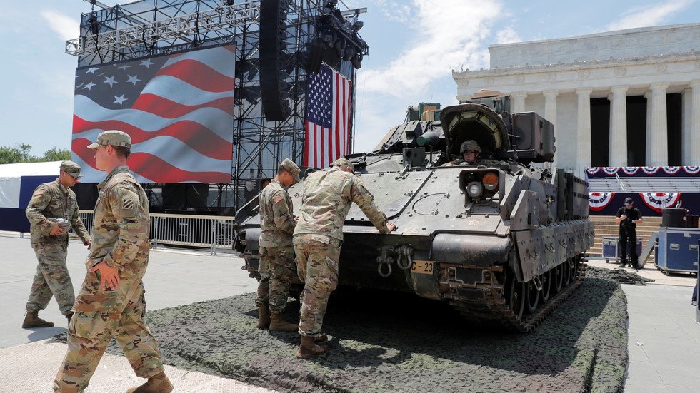 الصراع مع إيران أجبر الولايات المتحدة على إخراج الدبابات إلى الشارع