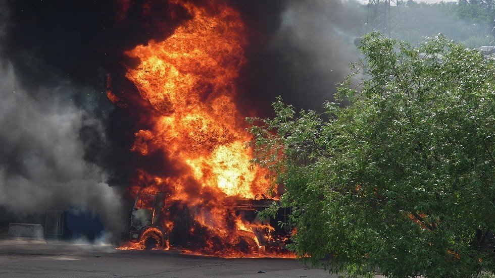 قتلى وجرحى بانفجار صهريج وقود وسط روسيا