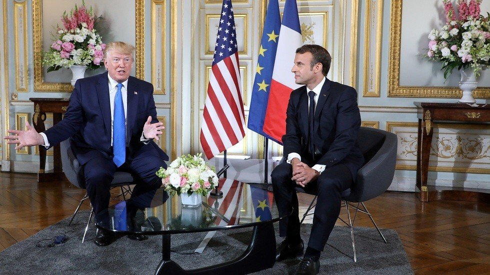 ترامب وماكرون يبحثان 