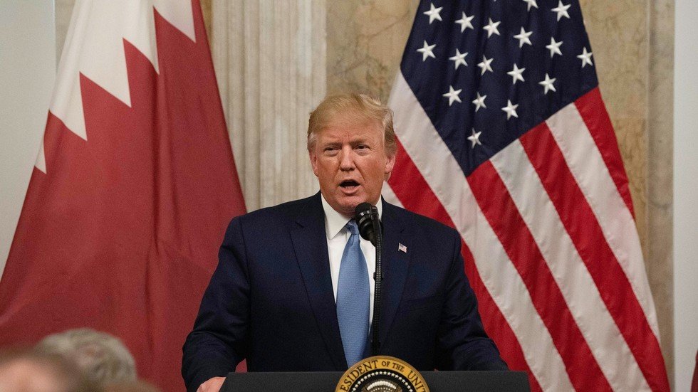 ترامب لأمير قطر: الحمد لله هذه كانت أموالكم وليس أموالنا