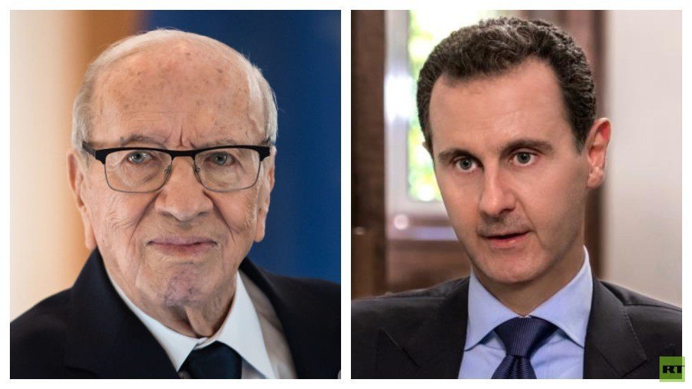 بشار الأسد ينعى الرئيس التونسي الراحل الباجي قايد السبسي