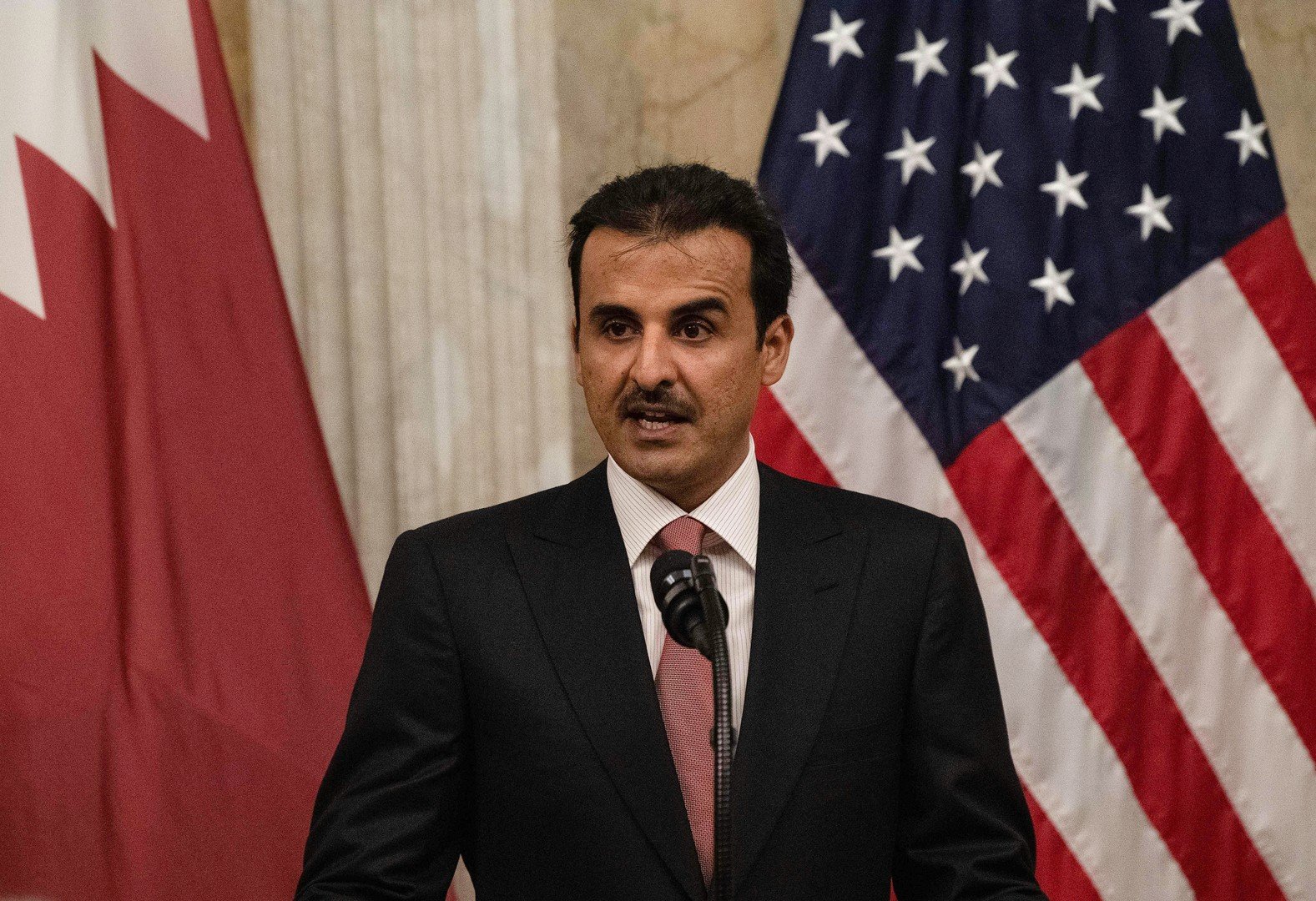 أمير قطر لترامب: أحيانا يجب التحالف مع شركاء ليسوا أصدقاء