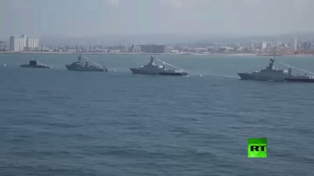 الاستعراض البحري بمناسبة يوم الأسطول الروسي في طرطوس
