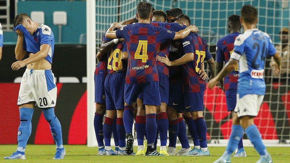 برشلونة يتغلب وديا على نابولي بثنائية (فيديو)