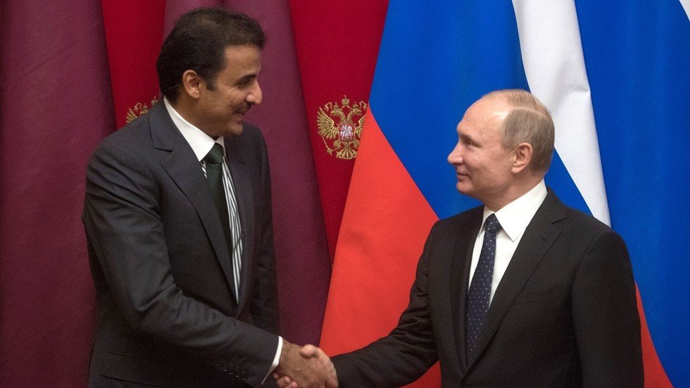 تميم يرحب بدعوة بوتين لزيارة منتدى بطرسبورغ الاقتصادي الدولي 2020