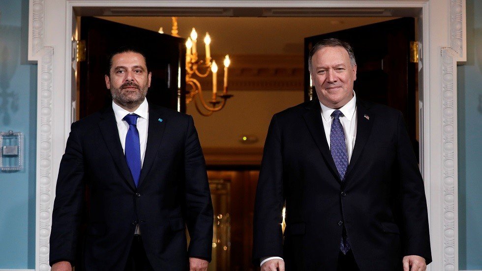 بومبيو في مزرعة الحريري (صور)