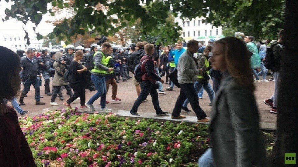 موسكو تشهد مظاهرة غير مرخصة