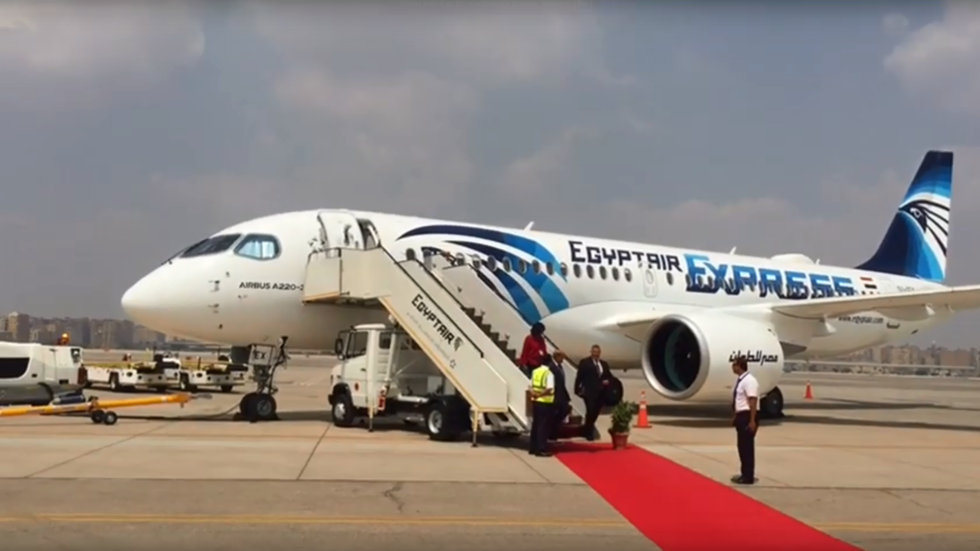 شاهد.. طائرة جديدة تنضم لأسطول مصر الجوي